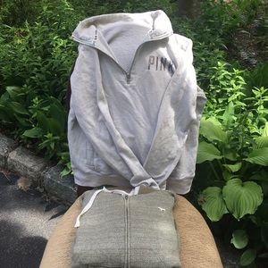 PINK quarter zip pullover